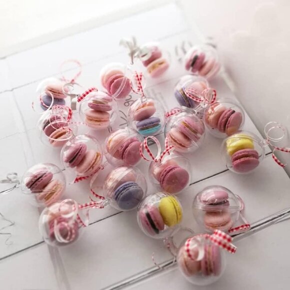 50 Bath Bomb Molds Shells 1.6'' Clear DIY Crafting Ball Ornament ornament favor - Picture 5 of 9